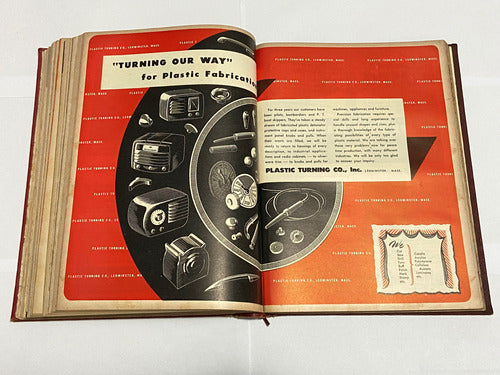 Livro Antigo Catálogo De Plásticos -  A Enciclopédia 1945