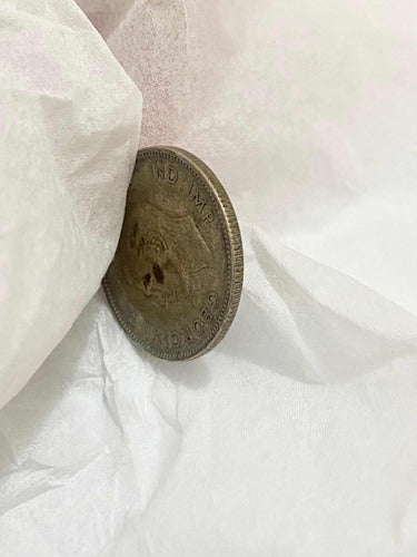 Moeda Antiga De Prata Canada 25 Cents King George