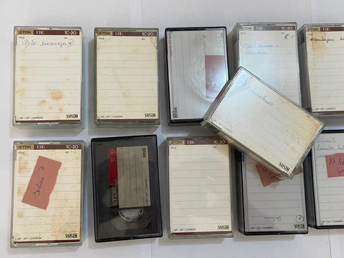Lote Antigas Mini Fitas Tdk Vhs