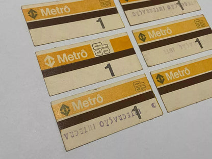 Bilhete Antigo Metro Sp - Lote 6