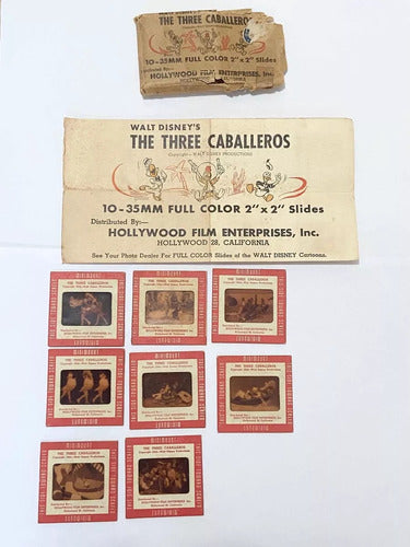 Slides Filme Antigo Walt Disney 1944 Os Três Caballeros
