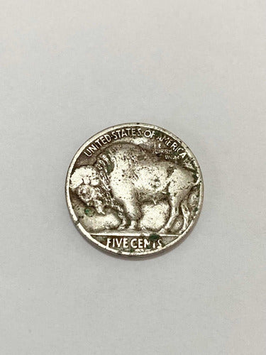Moeda Antiga Eua Buffalo 1914 - 5 Cents Rara