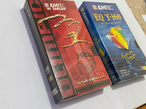 Fita Antiga Vhs Lacrada Virgem Emtc Basf E Emtec Eq T-160