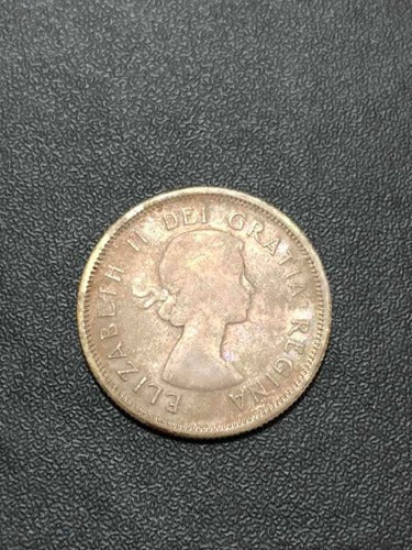 Antiga Moeda De Prata Canada 1959 25 Cents