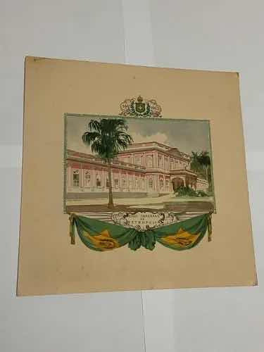 Antigos Cartões Com Mensagens Ass Por Dom Pedro De O E Braga