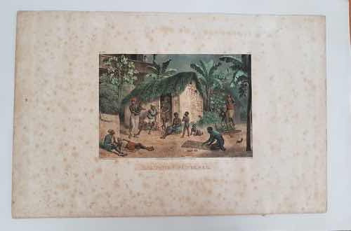Quadro Litografia Antiga Rugendas Brasil Imperial 1835