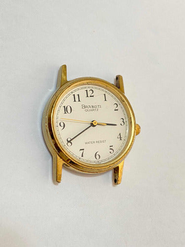 Relógio Antigo Brasciti Quartz Dourado