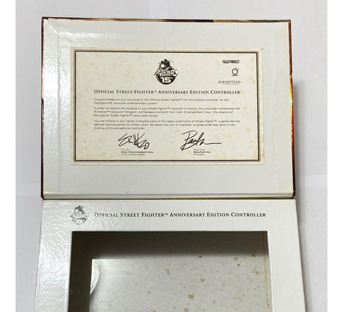 Caixa Street Fighter Anniversary Edition Controle Play 2