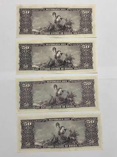 Cédulas Antigas Brasil 50 Cruzeiros