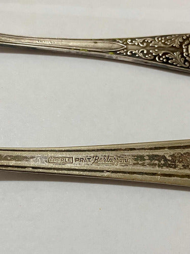 Colheres Antigas Prata Eberle 5 Peças