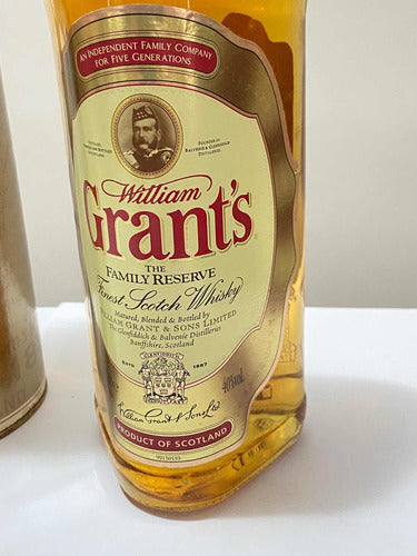 Antigo Whisky Lacrado William Grants Family Reverse Finest S