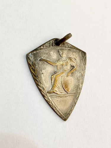 Antiga Medalha Panelli Cor Prata