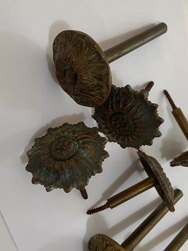 Suportes De Bronze Antigo Para Para Cortina - 7uni