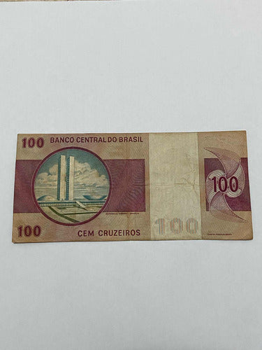 Cédula Antiga 100 Cruzeiros Brasil Com Asterisco