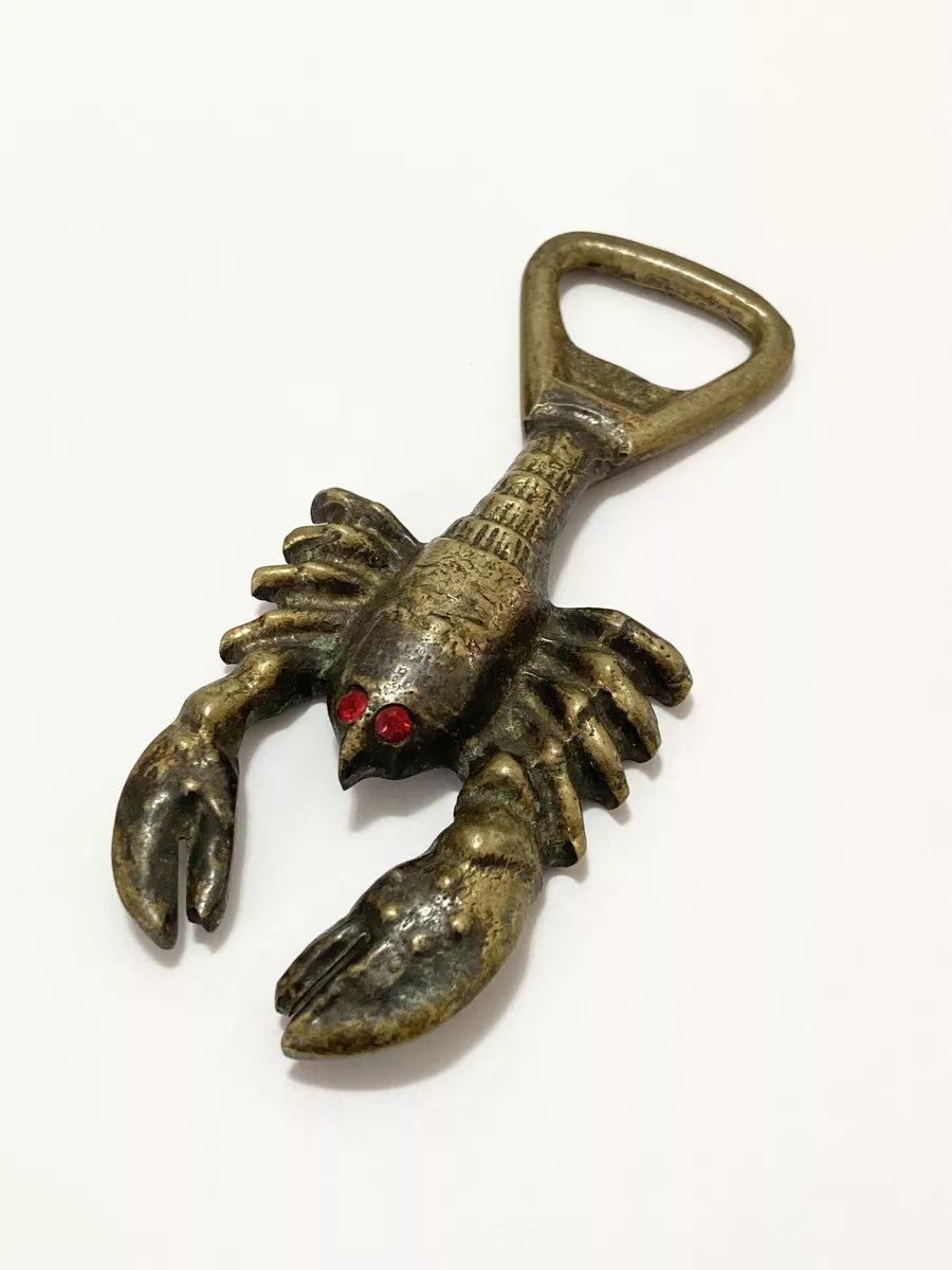 Antigo Abridor De Garrafas Lagosta Bronze