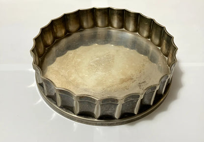 Antigo Descanso De Garrafa St. James Em Metal Prateado