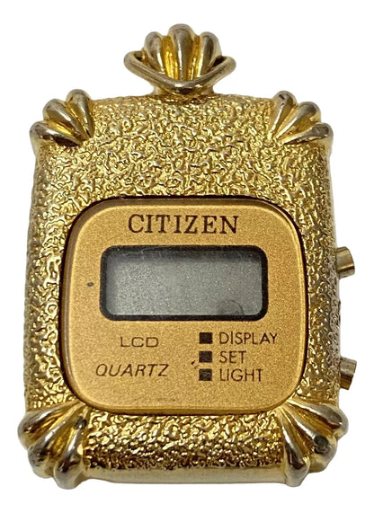 Antigo Relógio Pingente Citizen Digital Quartz