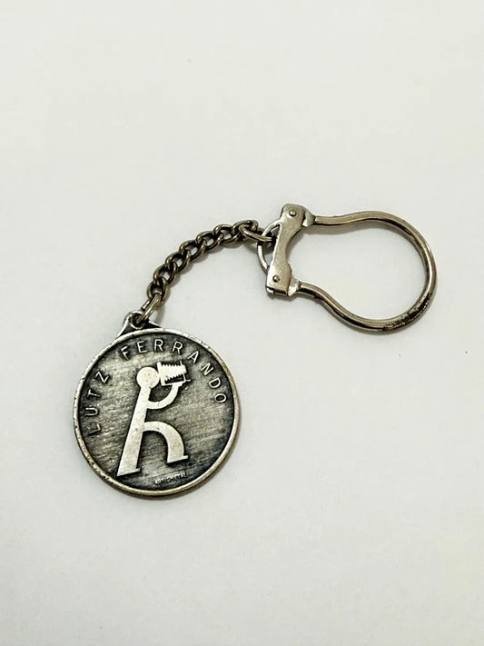 Chaveiro Antigo Lutz Ferrando Artismetal Metal Década 60/70 Prateado