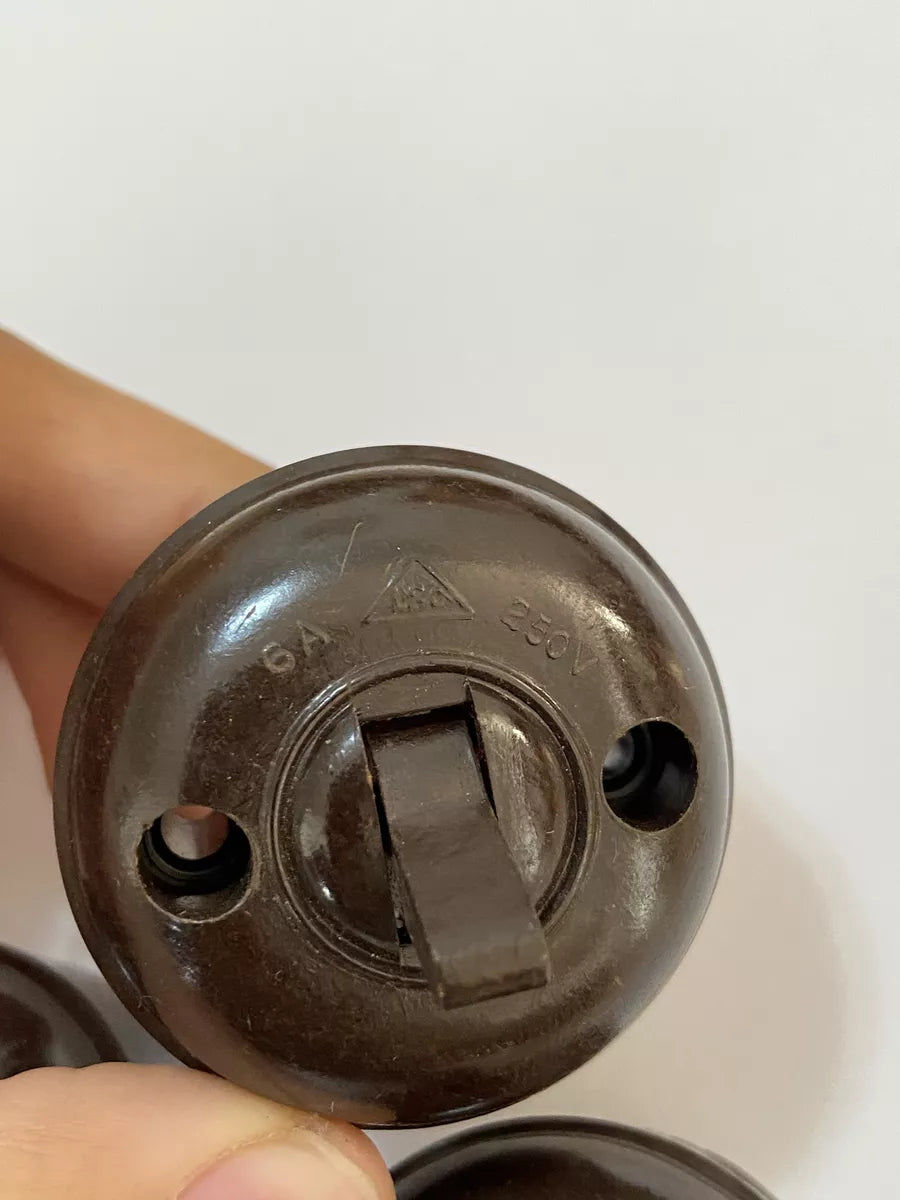 Interruptor Antigo Baquelite Anos 60 Lote 3