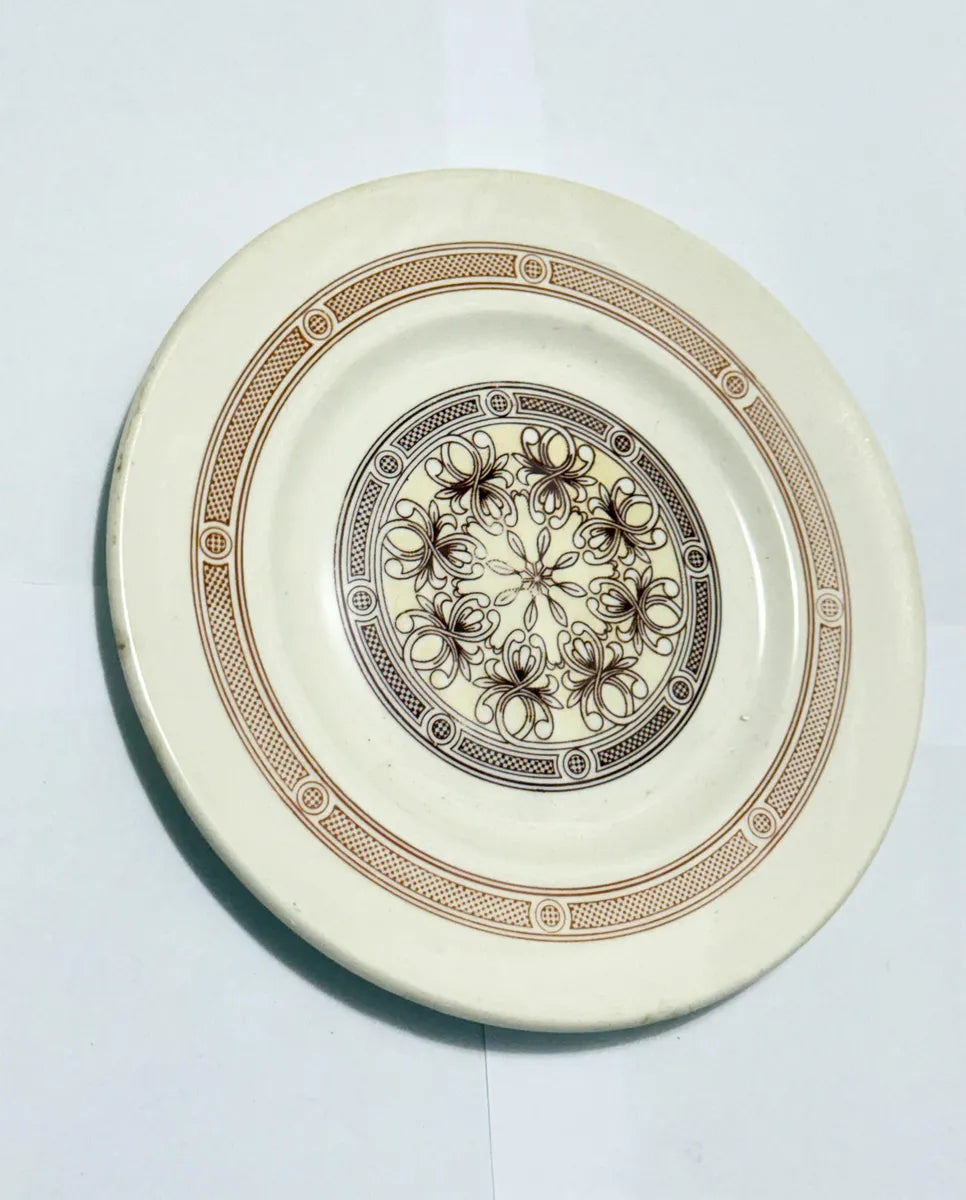 Prato Antigo Cerâmica Porto Ferreira Geométrico / Floral