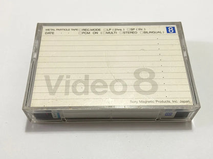 Fita Cassete Antiga Sony Video 8 P6-60mp