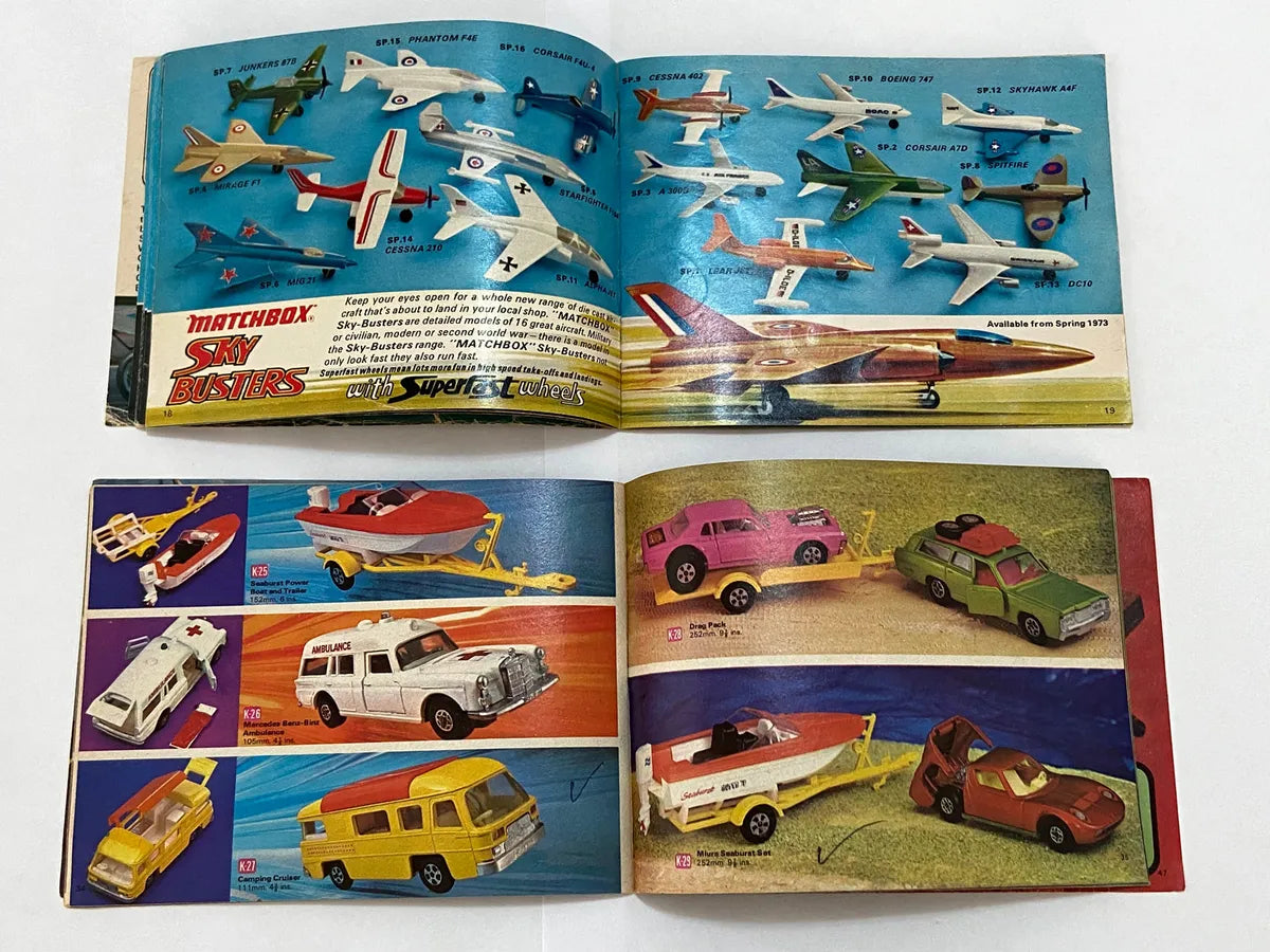 Catálogos Antigos Miniaturas Matchbox U.s.a 1971, 1972, 1973