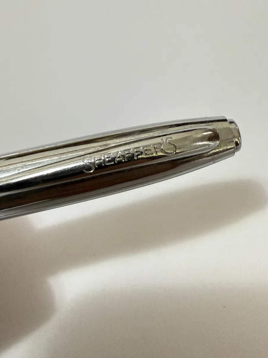 Tampa Caneta Sheaffer Original Cromada Antiga Prateado
