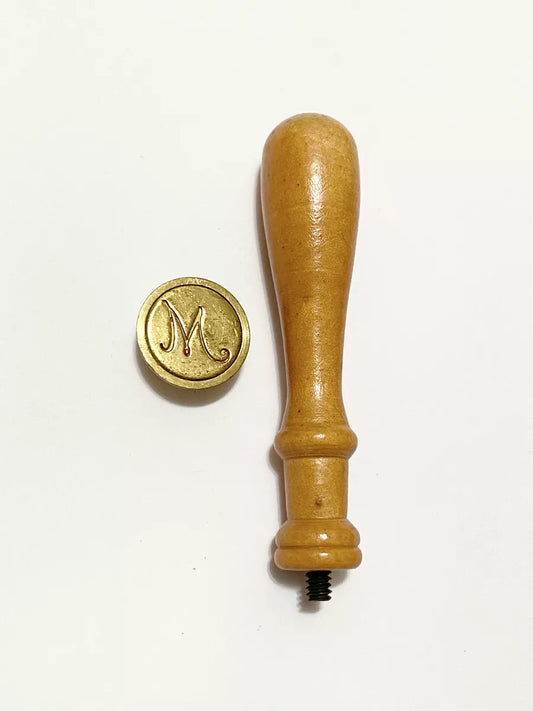 Carimbo Sinete Antigo Para Lacre Em Madeira