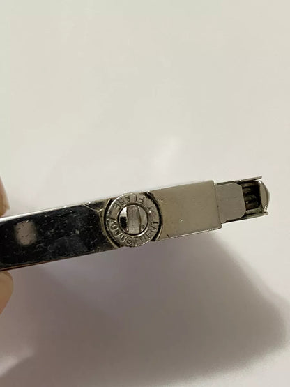 Isqueiro Antigo Americano Elgin Cromado Listras