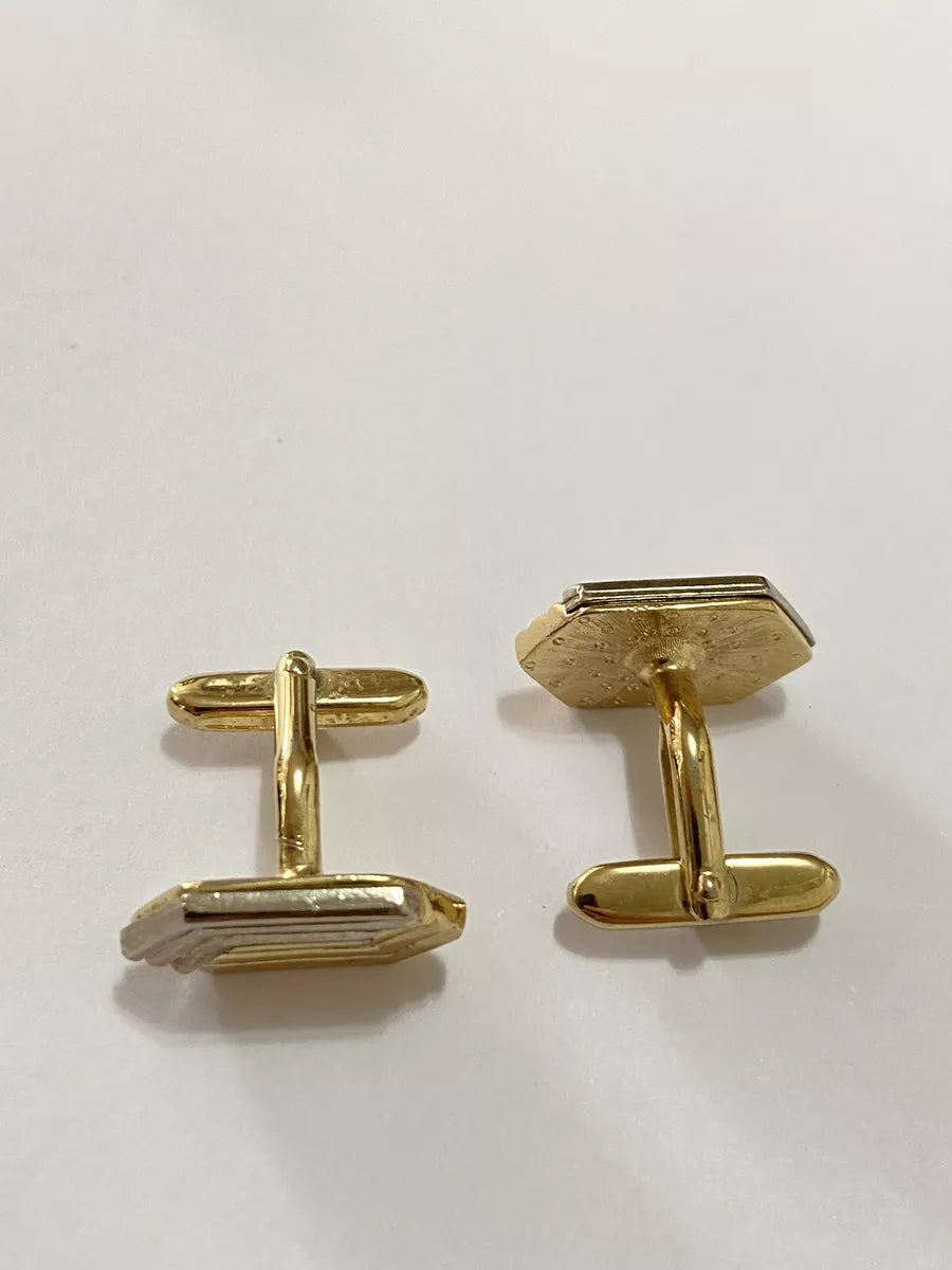 Par De Abotoaduras Valentino Douradas