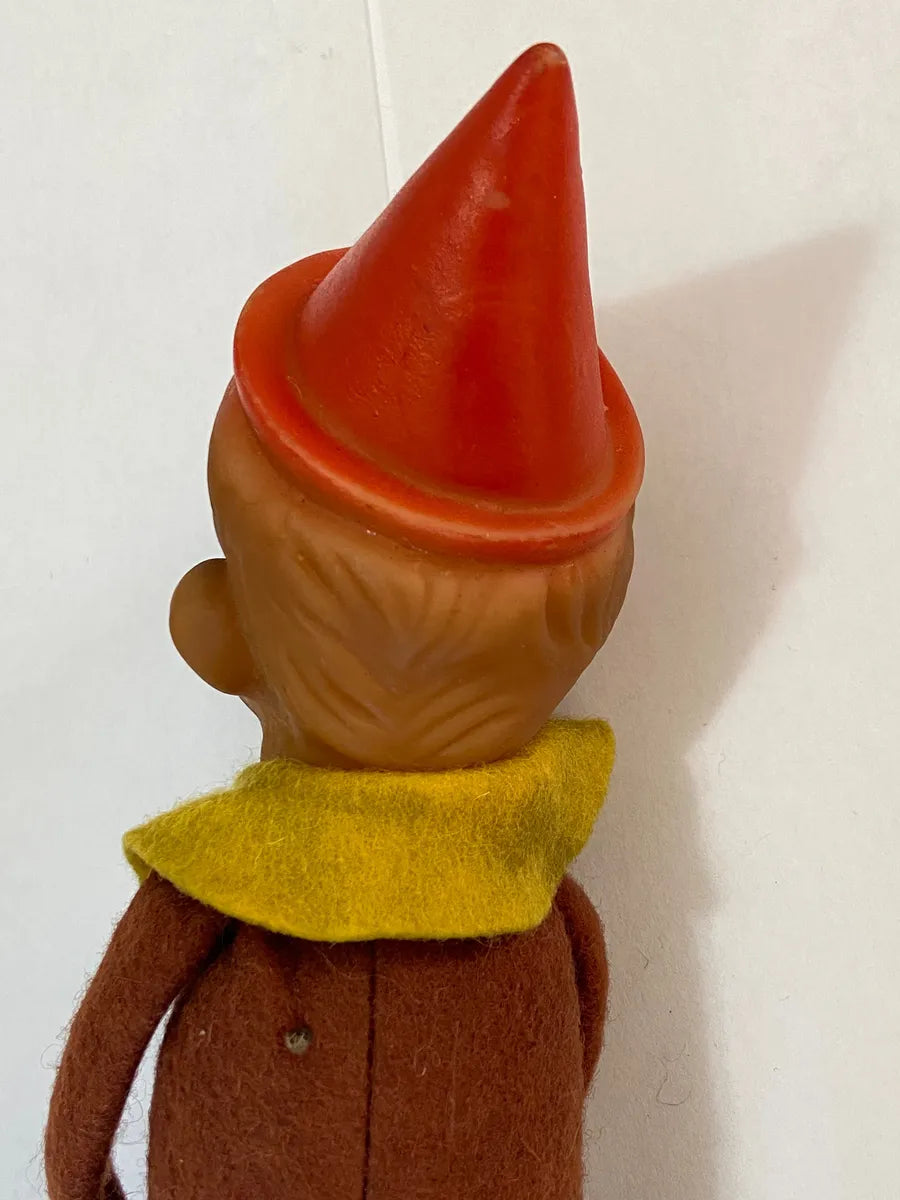 Boneco Antigo Fantoche Pinóquio 43cm - Feltro