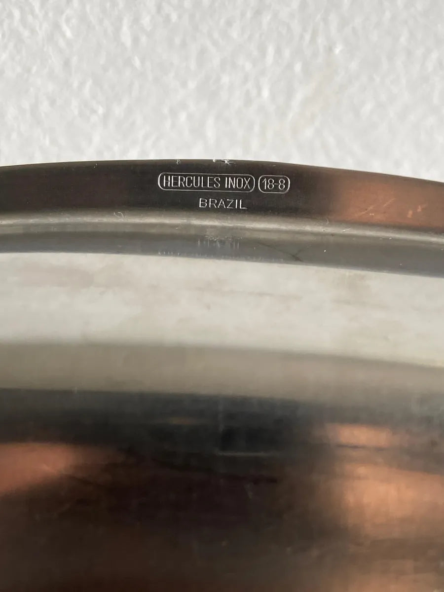 Antigo Prato Infantil Inox Hercules 18-8