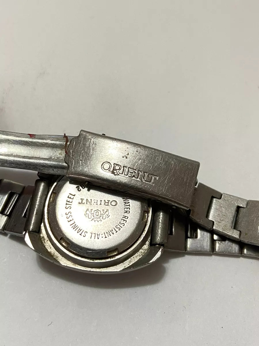 Relógio Antigo Orient 21 Jewels A497 30902 Prateado No Estado