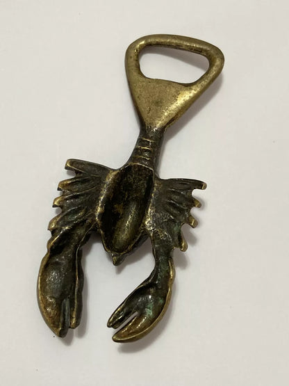 Antigo Abridor De Garrafas Lagosta Bronze