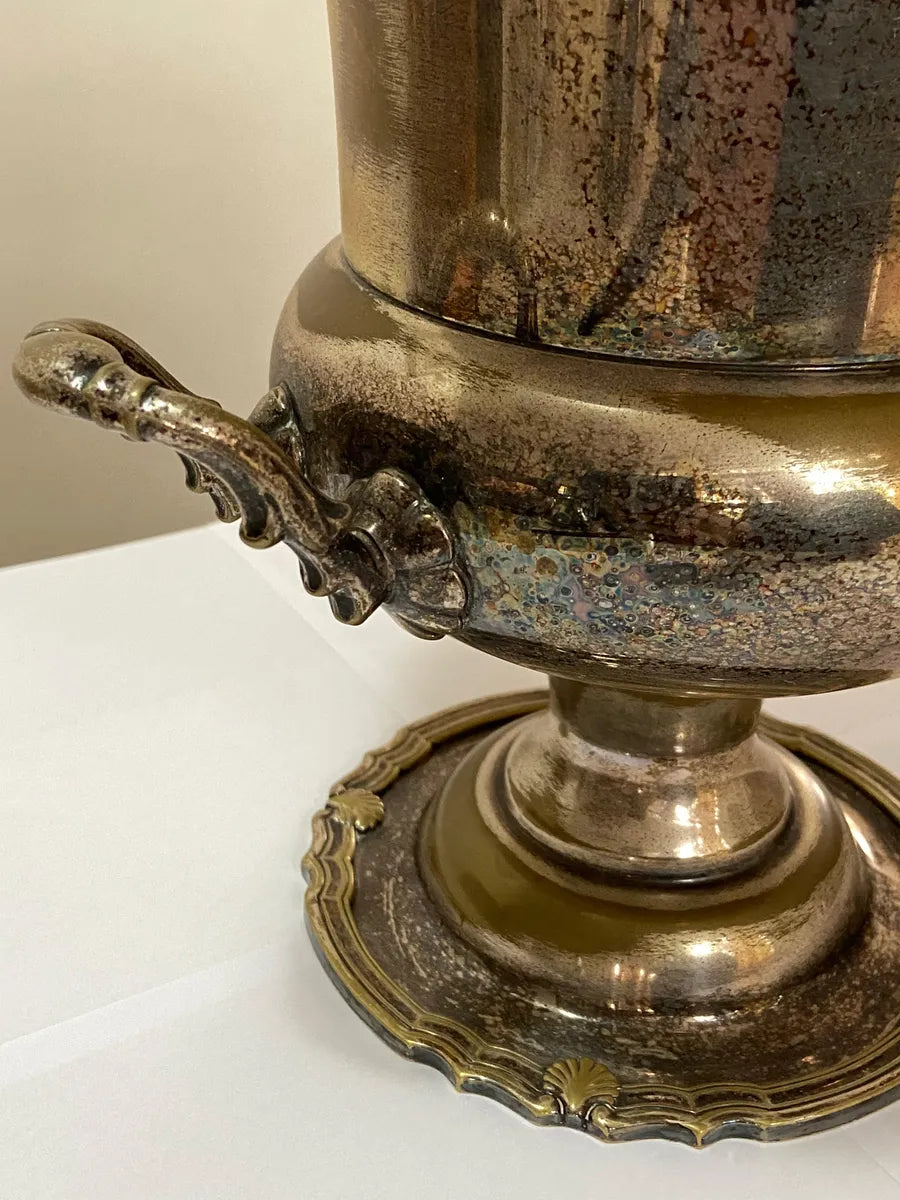 Antiga Champanheira Em Metal Espessurado À Prata Eberle