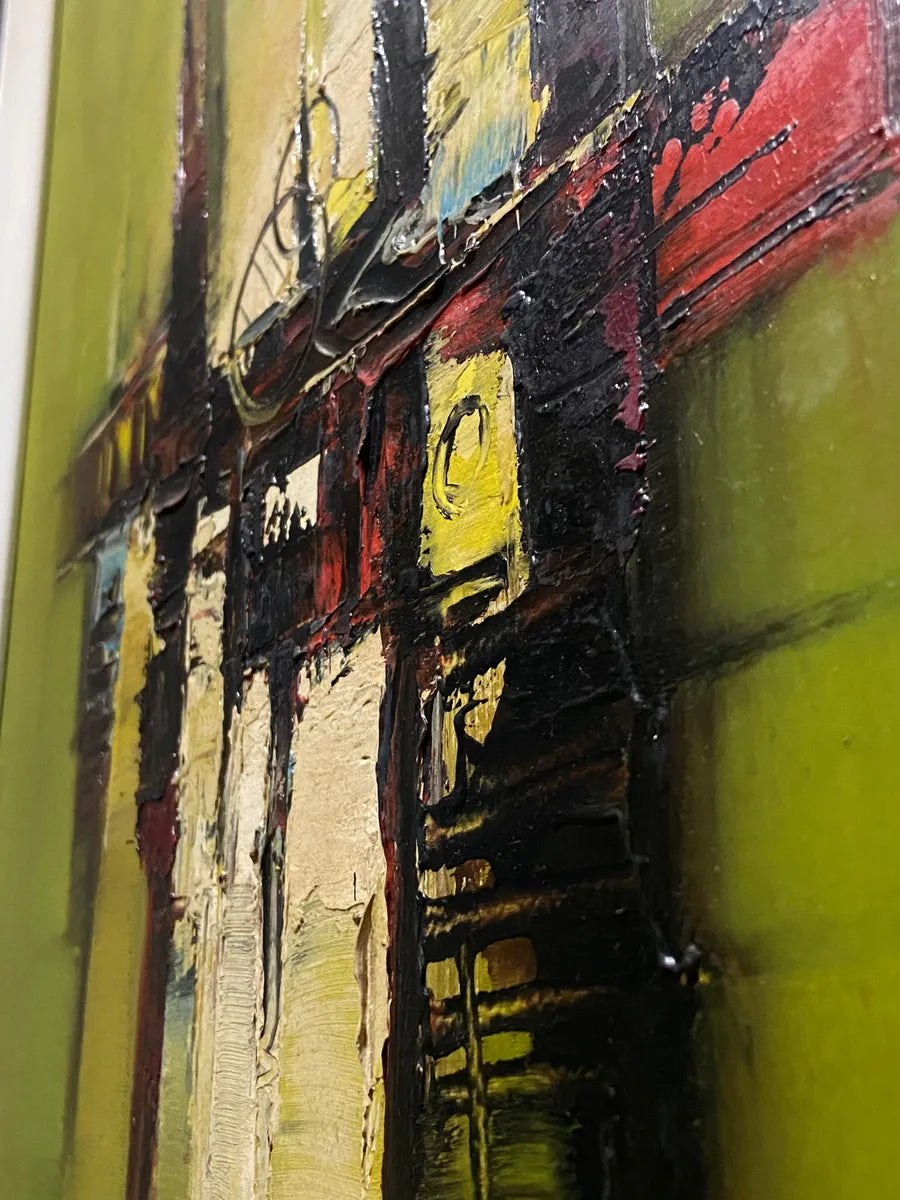 J. L Zechetto 1977 - Quadro Antigo Oléo S/ Tela - Abstração