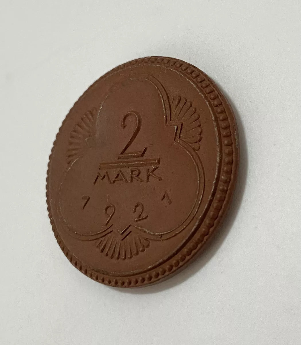 Moeda Antiga Alemanha 1921 2 Mark Stadt Altenburg Porcelana