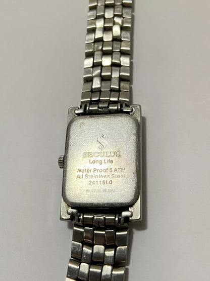 Relógio Antigo Seculus Long Life Quartz Water Resistant 50m Prateado