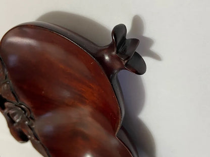 Par De Tigelas Chinesas Antigas Em Madeira Nobre Esculpida