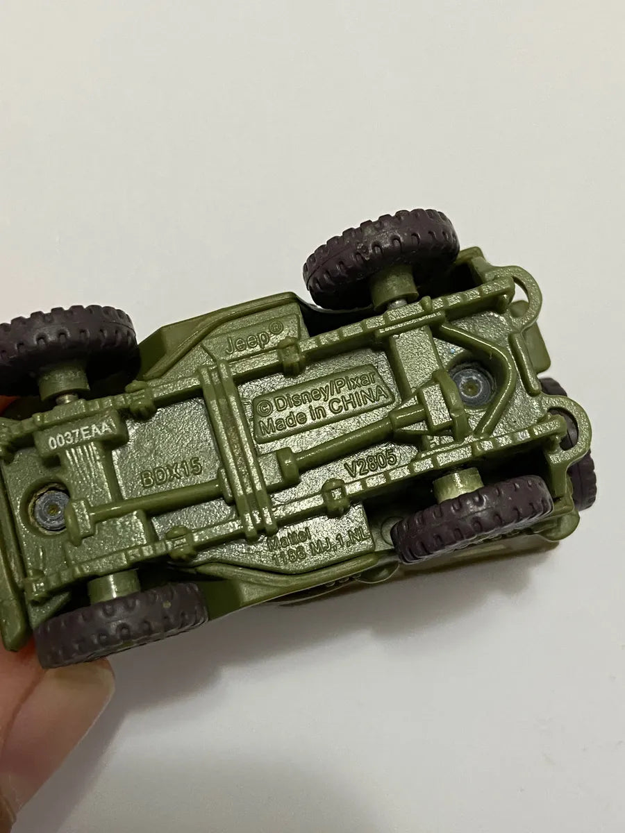 Miniatura Carros Disney Pixar Sargento Jeep Mattel Diecast Verde