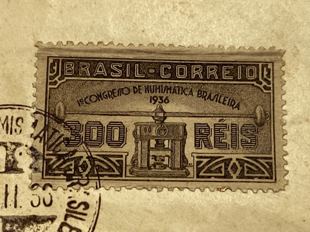 Envelope Antigo 1 Primeiro Congresso Numismática Brasil 1936