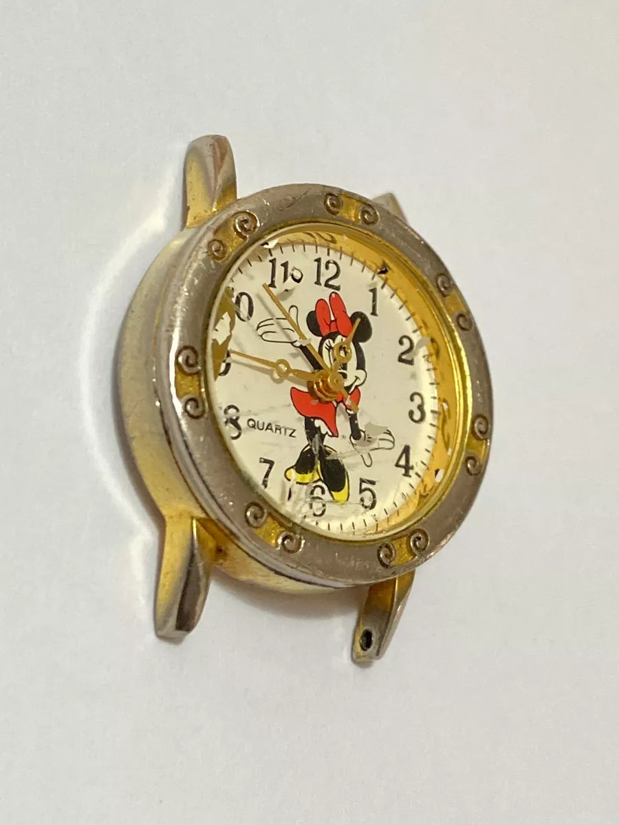 Relógio Antigo Raro Original Disney Minnie Quartz
