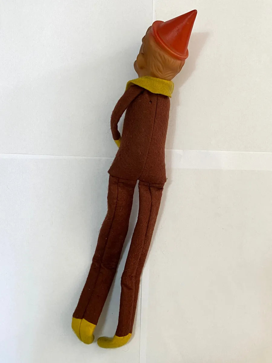Boneco Antigo Fantoche Pinóquio 43cm - Feltro