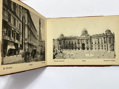 Álbum Fotográfico Antigo Viena - Wien Vermelho Austria