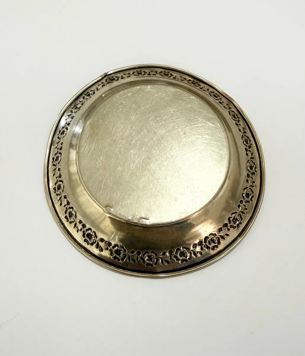 Prato Pequeno Antigo Hazorfim Em Prata 800