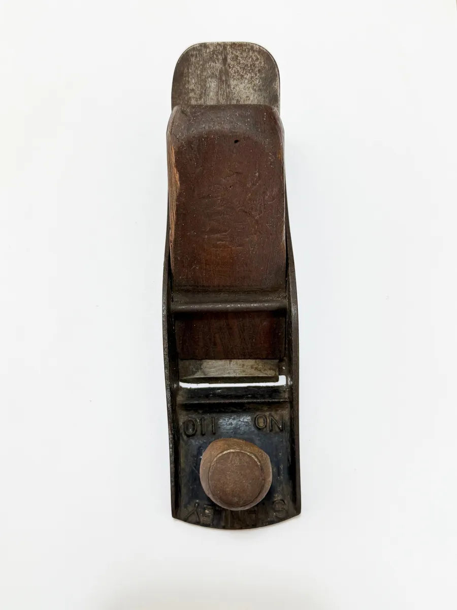Plaina Manual Antiga Stanley No 110 Ferro E Madeira 16,5cm