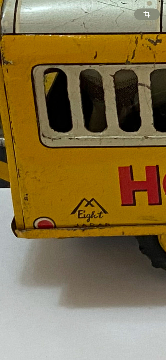 Caminhão De Lata Antigo Horse Van Eight Japan C/ Cavalos