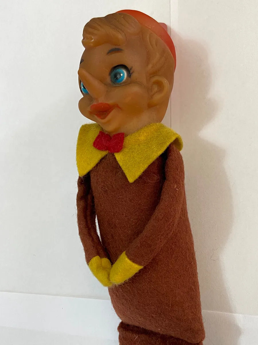 Boneco Antigo Fantoche Pinóquio 43cm - Feltro