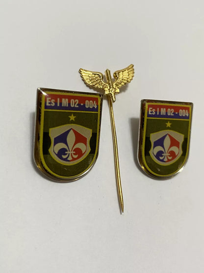 Antigo Broche Pin Exército Militar Esim Dourado