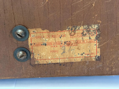 Relógio Antigo De Mesa Carrilhão Schattan Em Madeira Marrom